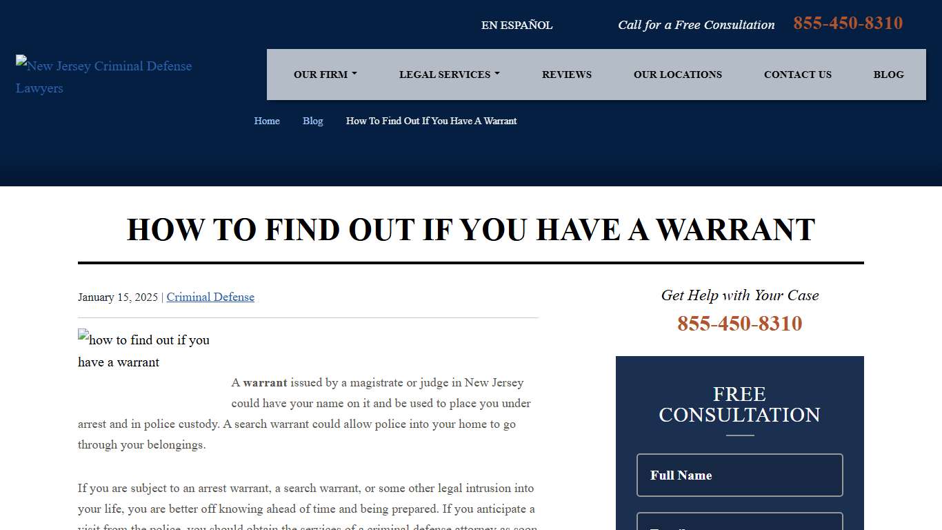 How Do You Find Out If You Have A Warrant in New Jersey?